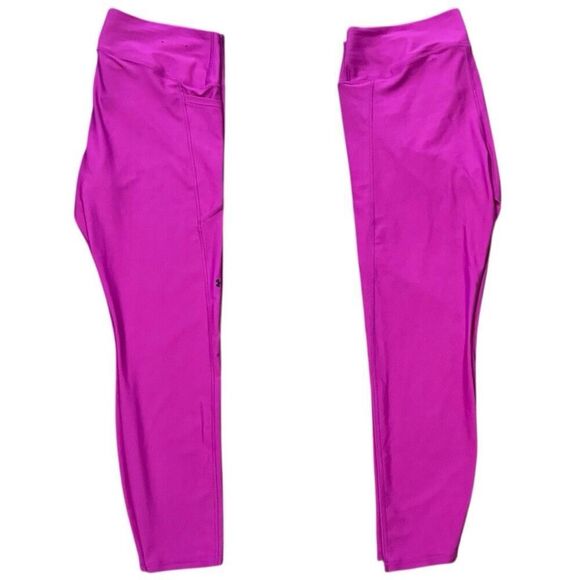 Under Armour UA Purple HeatGear No-Slip Training Pocket Leggings Size XXL - Picture 12 of 15